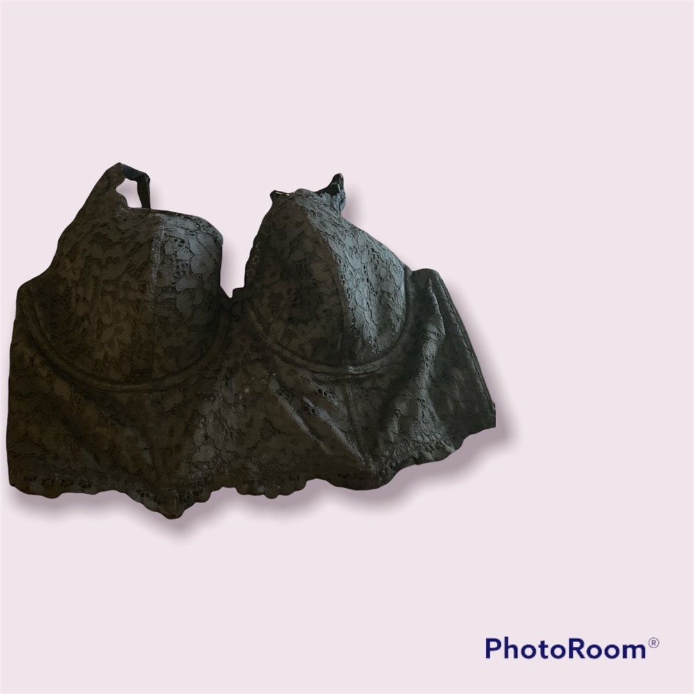 New Victoria secret blk lace bra